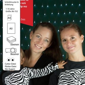 Pullover Kind E-Book Luanimals Zebra Zora (86-152cm)