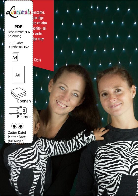 Pullover Kind E-Book Luanimals Zebra Zora (86-152cm) image number 3