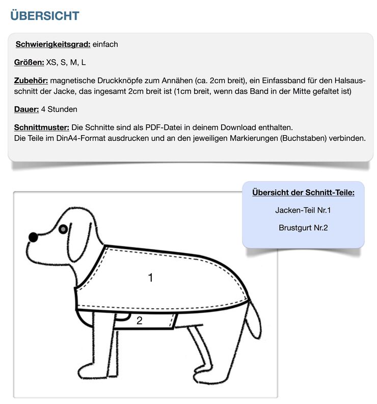 Hundejacke #Louie Nähanleitung und Schnittmuster (Anfänger) image number 7