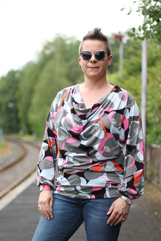 Wasserfallshirt "Yilva" - EBook und Nähanleitung - Gr.32-64 image number 7