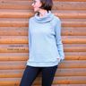 Damen Knopfleisten Pullover BUTTON RAGLAN Gr. XS-4XL (32-54) thumbnail number 2
