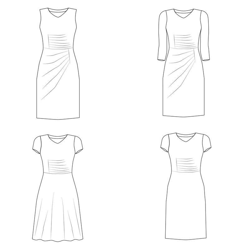 Kleid Petite JOYCE Gr. 34-50 PDF-Schnitt A4, A0 image number 3