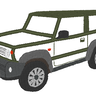 Stickdatei - Geländewagen Auto für Stoffapplikationen thumbnail number 6