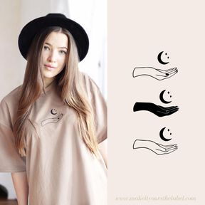 Hand & Mond Plotterdatei SVG, PNG, DXF