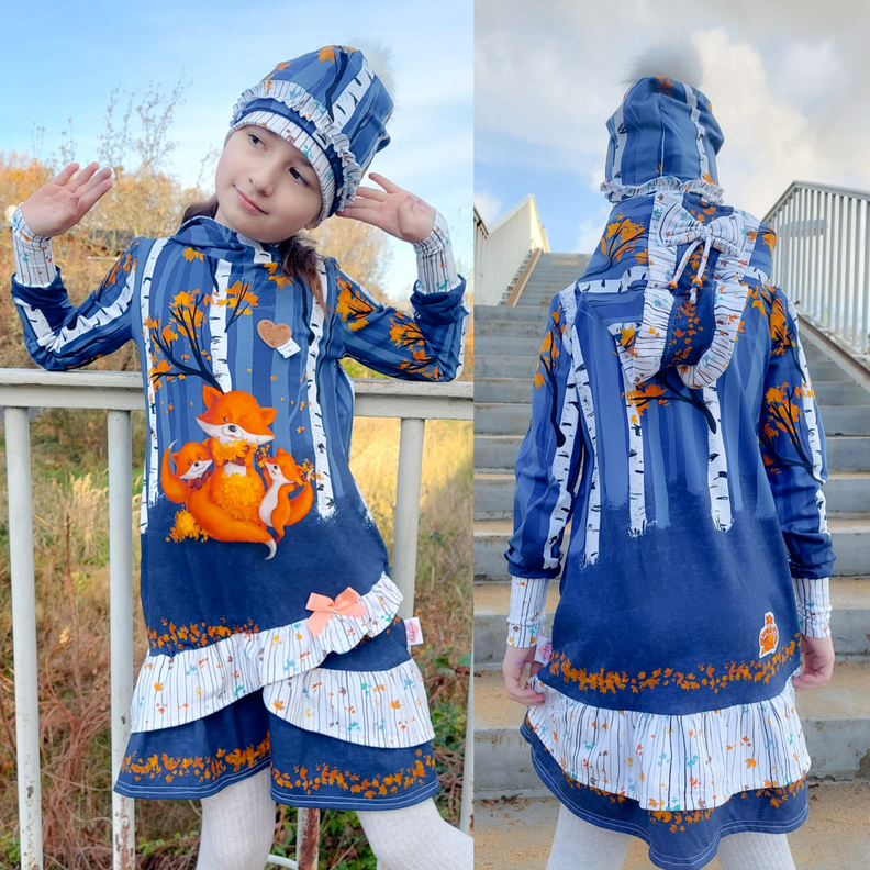 Aya - Tunika/Kurzkleid/Longhoodie Gr. 80 bis 152 image number 8