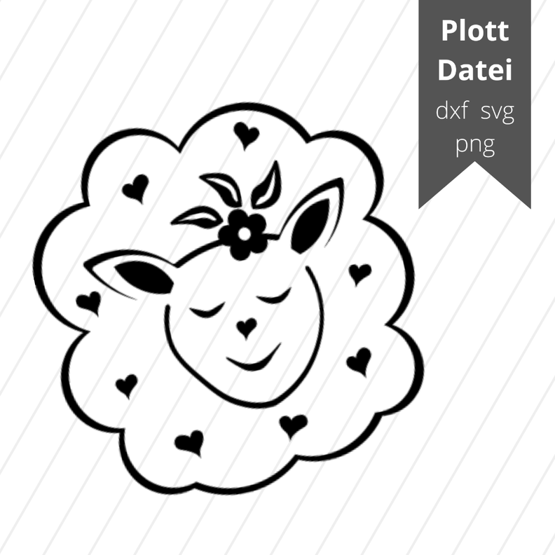 Plotterdatei Schaf Sch&auml;fchen image number 1