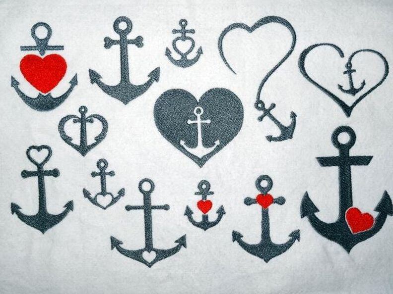 Stickdatei Love Anker mit Herz image number 3