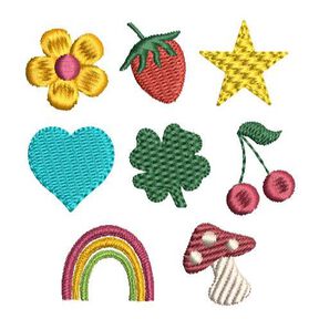 Stickdatei Minis kleine Stickdateien SET 8 Motive
