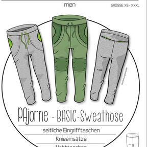 Ebook/Nähanleitung Sweathose PAJORNE Herren Gr. XS - XXXL