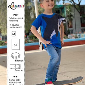 T-Shirt Kind E-Book Luanimals Hai Henry (86-152cm)