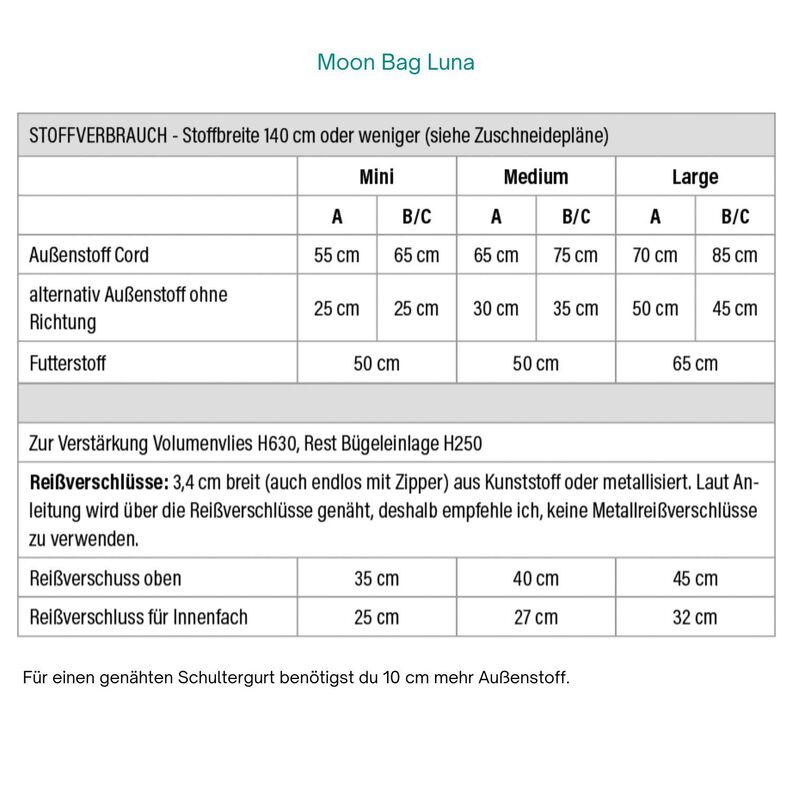 Schultertasche Moon Bag Luna M + L image number 4