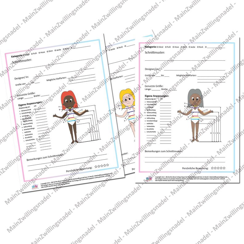 Main(e) Schnittmuster-Verwaltung - Organisations-Tabelle image number 3