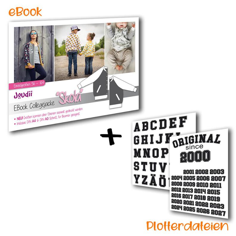 EBook Collegejacke "Skola" +++ Inkl. Plotterdateien +++ image number 1