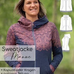 Sweatjacke Damen Schnittmuster Gr. 32-58 - MANUC #131