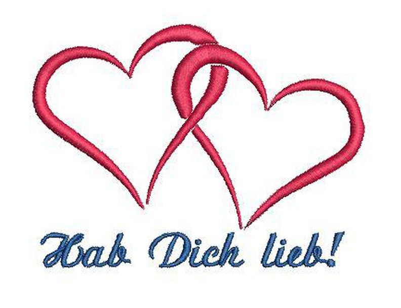 Stickdatei Kontur Herzen 4er SET 13x18cm image number 1