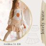 lovely wave 74-158 Rock Mädchen Minirock Drehrock Rüsche thumbnail number 1
