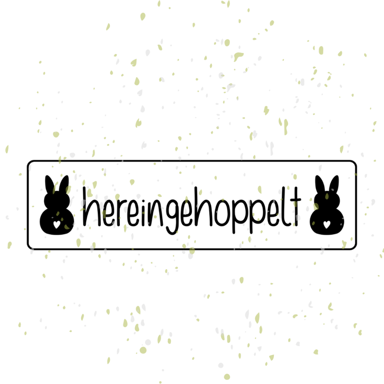 Osterhase hereingehoppelt Plotterdatei | DIY Hunger image number 1