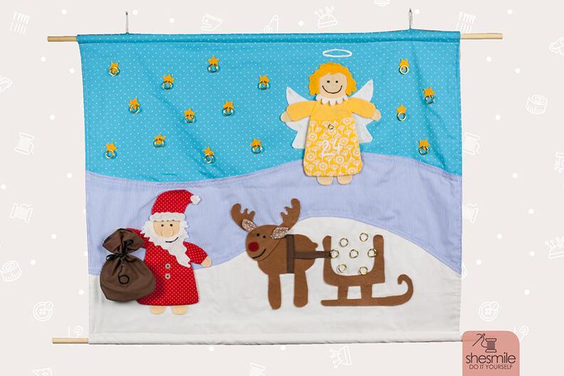 Adventskalender "Nikolaus" (Schnittmuster) image number 1