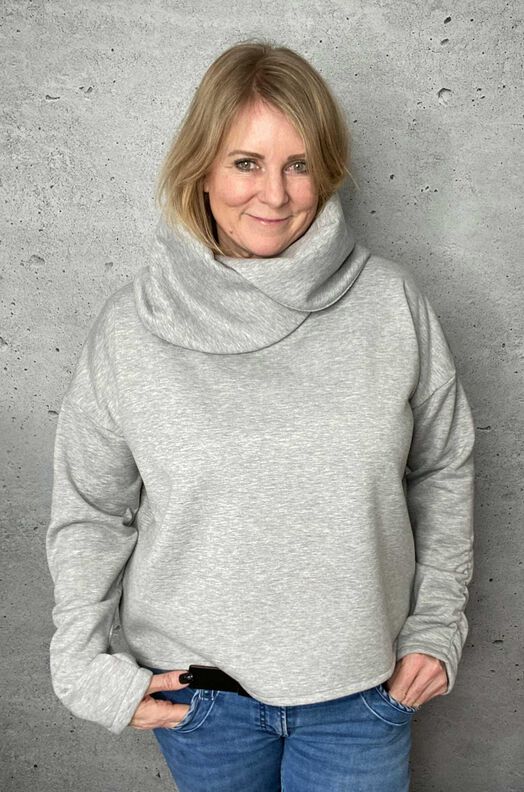 Sweater mit Kragen (34-58) LARANJA Schnittmuster image number 11