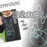 Plotterdatei PEACE HAND Handzeichen Frieden Kontur thumbnail number 1