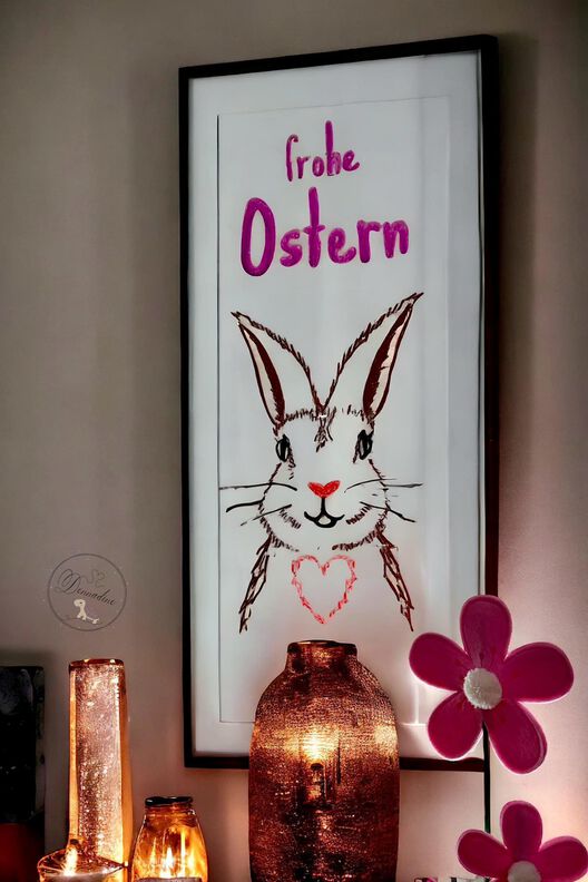 Fensterbild-Vorlage "Frohe Ostern - Hase" PDF image number 6