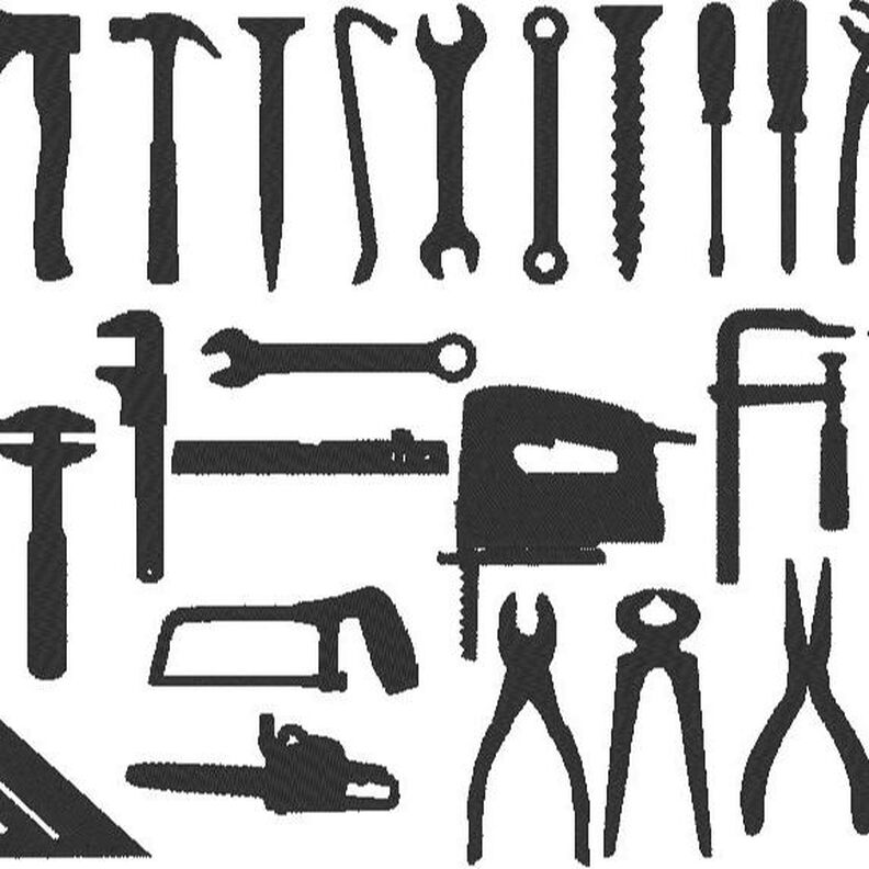 Werkzeug Silhouetten Stickdatei image number 1