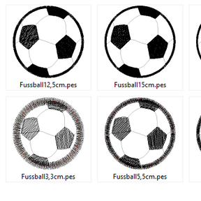 Stickdatei Fussball Fußball