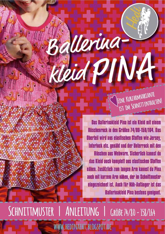 E-book Ballerinakleid Pina Gr. 74/80-158/164 image number 3