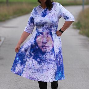 Kleid Valentina mit Godet Gr. 32-48 beamerfähig