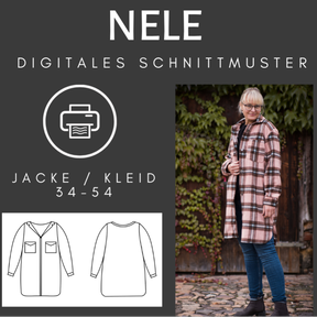 Nele - Mantel oder Blusenkleid in 34-54