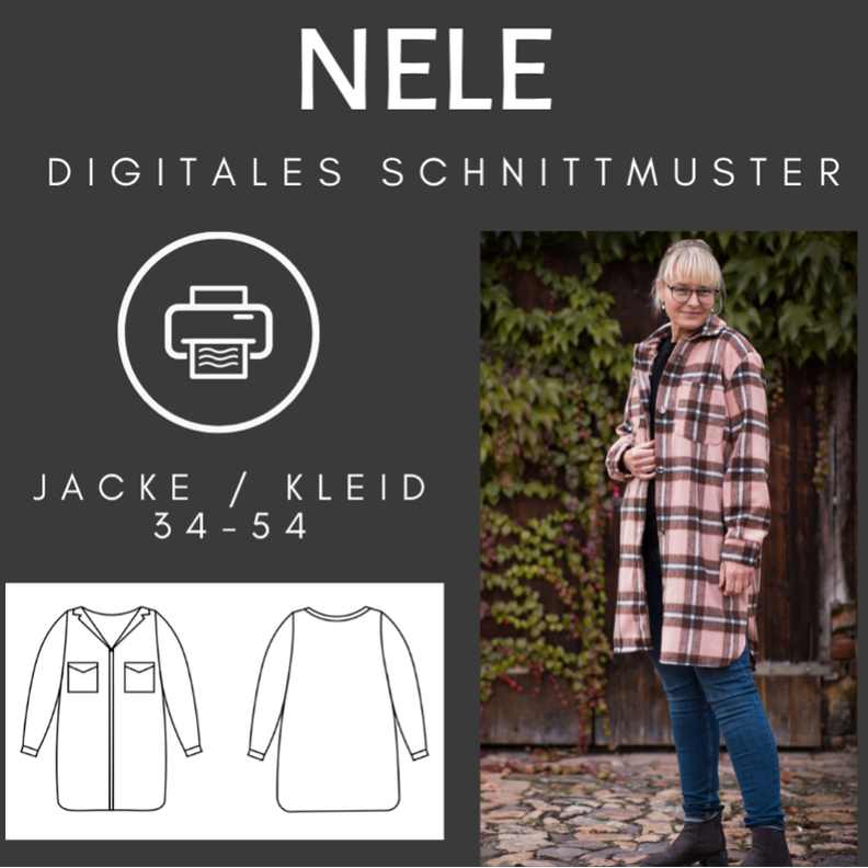 Nele - Mantel oder Blusenkleid in 34-54 image number 1