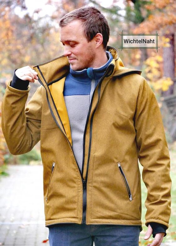 Softshelljacke Herren Schnittmuster Gr. XS-4XL - PEPE #85 image number 5