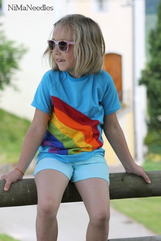 Sommershirt rainbow magic 74-152 image number 2