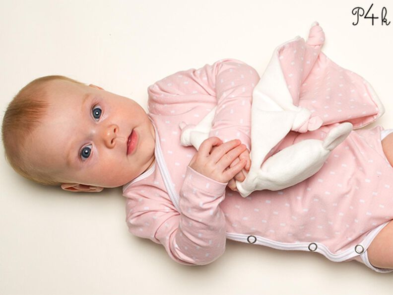 Baby Wickelbody langarm od. kurzarm Body und Kuscheltier image number 3