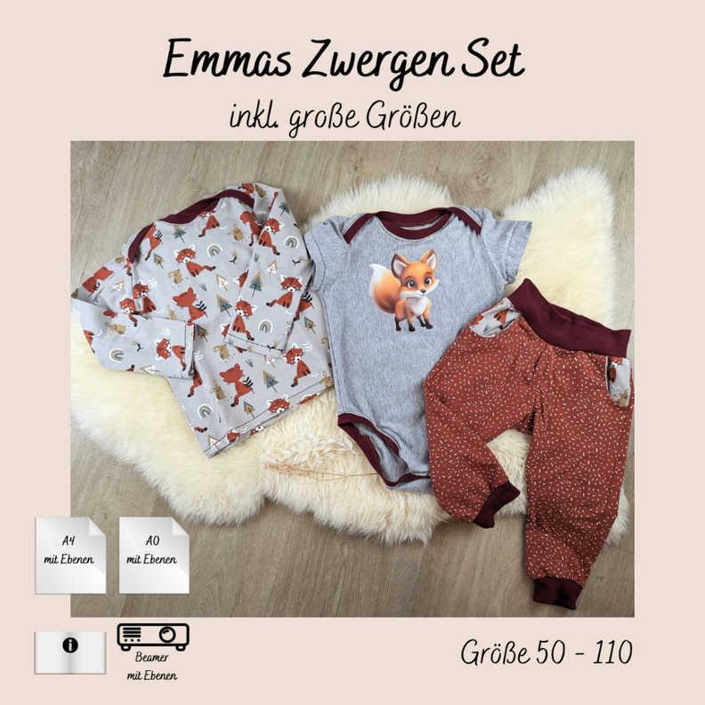 Emmas Zwergenset inkl. große Größen 50 - 110 image number 1