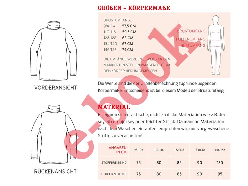 ROMY - Langarmshirt mit Rollkragen 98-152 image number 9