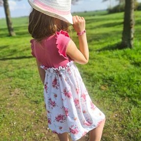 lovely bloom 74-158 Paperbag-Kleid Festkleid Ganzjahreskleid