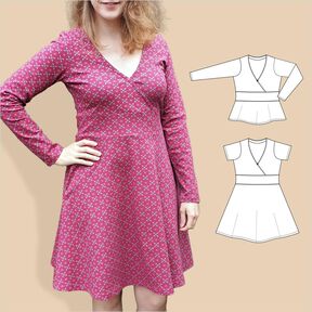 Romy – Wickelkleid & Shirt mit Band Jersey, Bu 80-116, A4+A0