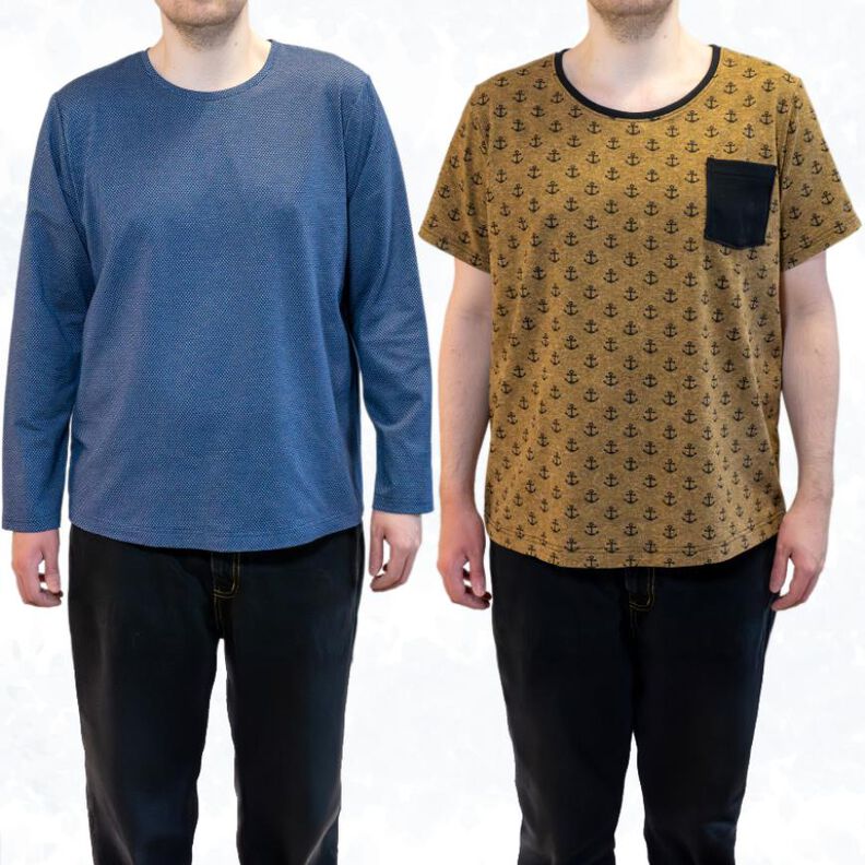 Herren Basic-Shirt Sam – 4 Ärmellängen Gr. 44-60, A4+A0 image number 1