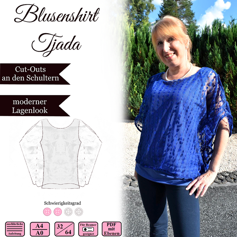 Blusenshirt Tjada - Gr 32-64 - EBook und Nähanleitung image number 1