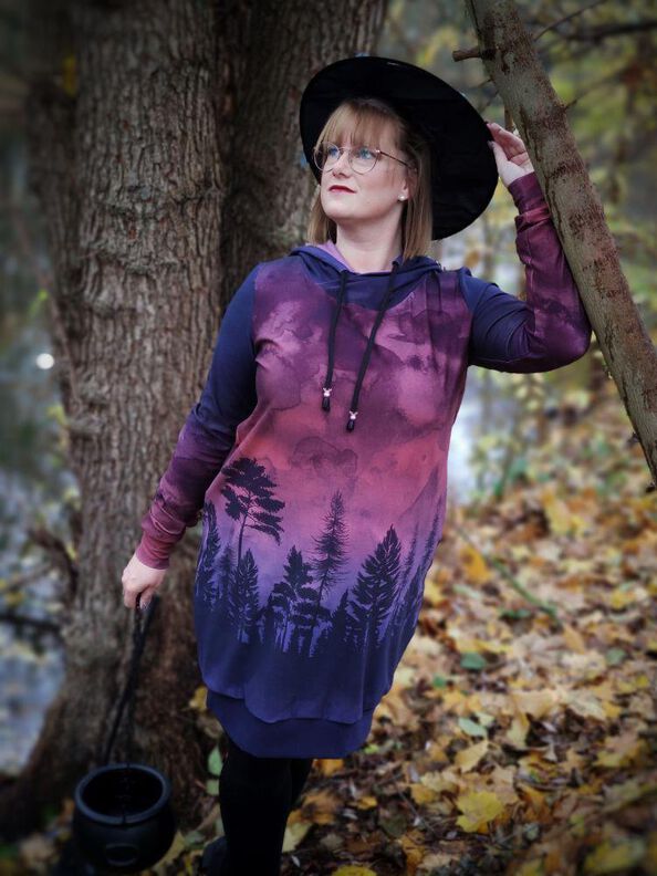 Hoodiekleid / Hoodie Damen, Glamhoodie Freya Gr. 34 bis 46 image number 8