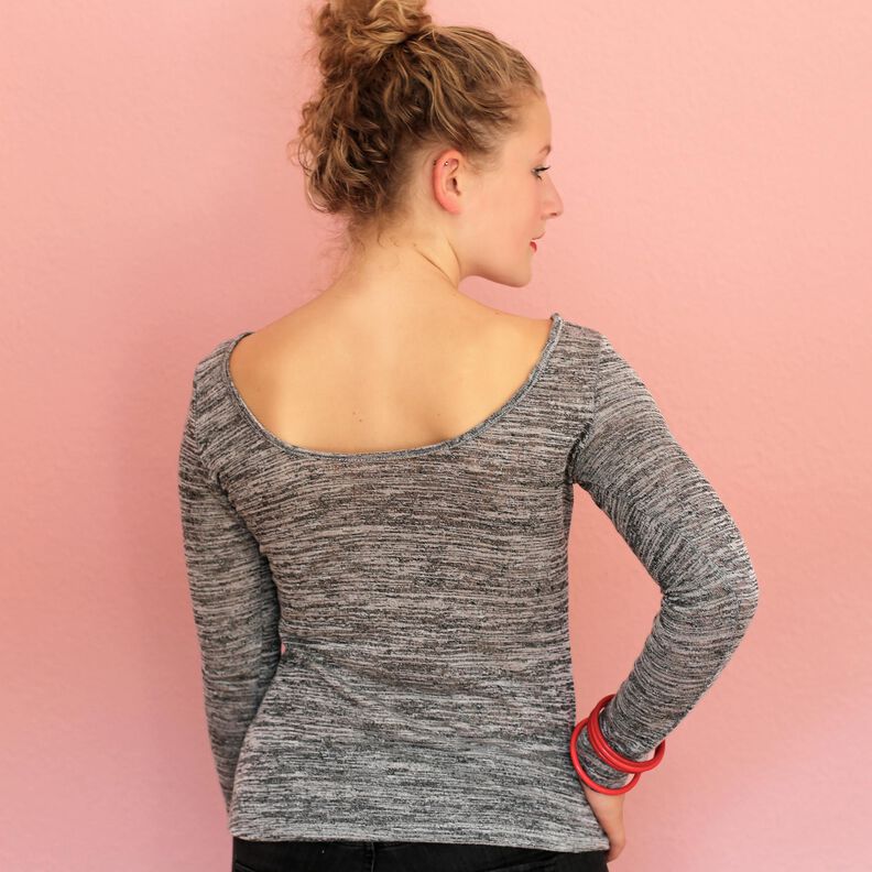 FRAU NIKKI - Langarmshirt mit Rückenausschnitt XS-XL image number 2