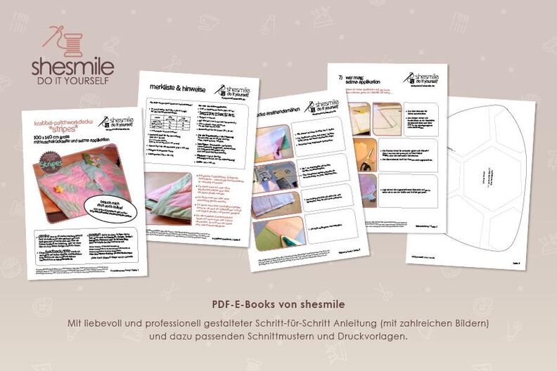 Krabbeldecke Stripes (Nähanleitung & Schnittmuster) image number 3