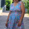Kleid, Tunika (34-54) CARA MIA Schnittmuster in Wickeloptik thumbnail number 4