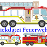 Feuerwehr Stickdatei Feuerwehrauto thumbnail number 1