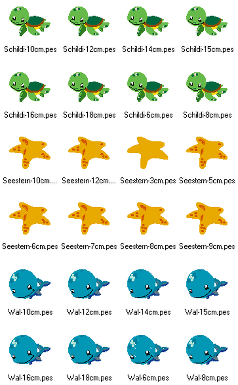 Stickdatei - Wal mit Schildkröte Cute image number 6