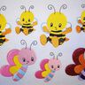 Stickdatei - Biene mit Schmetterling Cute  thumbnail number 7