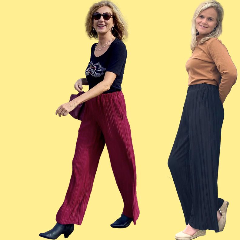 Damen Marlene Hose Weit High Waist AWAH ♥ Gr. 34-56 image number 3