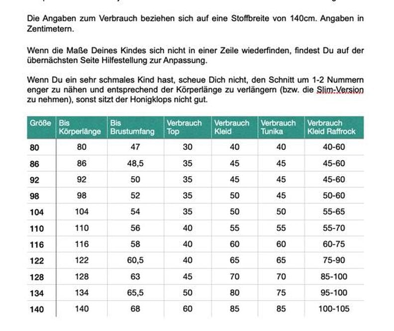 Der Honigklops Anleitung/SM Gr. 80-140 image number 9