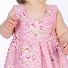 ROSA Schnittmuster Kleid mit gekräuseltem Überrockteill